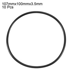 10pcs 107mmx100mmx3.5mm Industrial Flexible Rubber O Ring Sealing Grommet Black