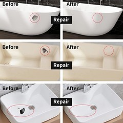Tub and Fiberglass Shower Repair Kit (Color Match) 3.7oz Porcelain Sink