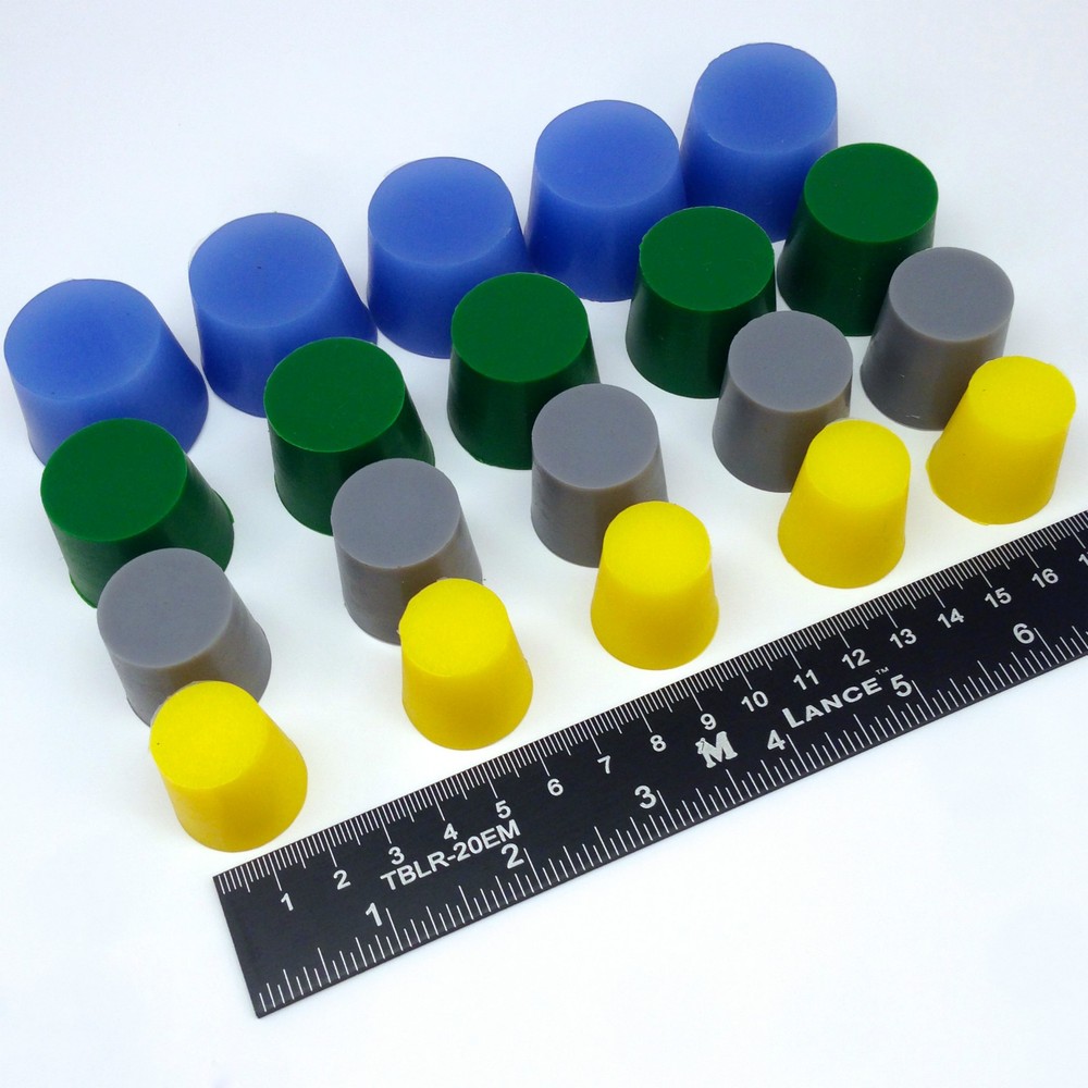 20 Piece XL High Temp Silicone Powder Coating Plug Kit Cerakote Paint Masking