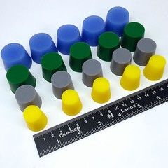 20 Piece XL High Temp Silicone Powder Coating Plug Kit Cerakote Paint Masking