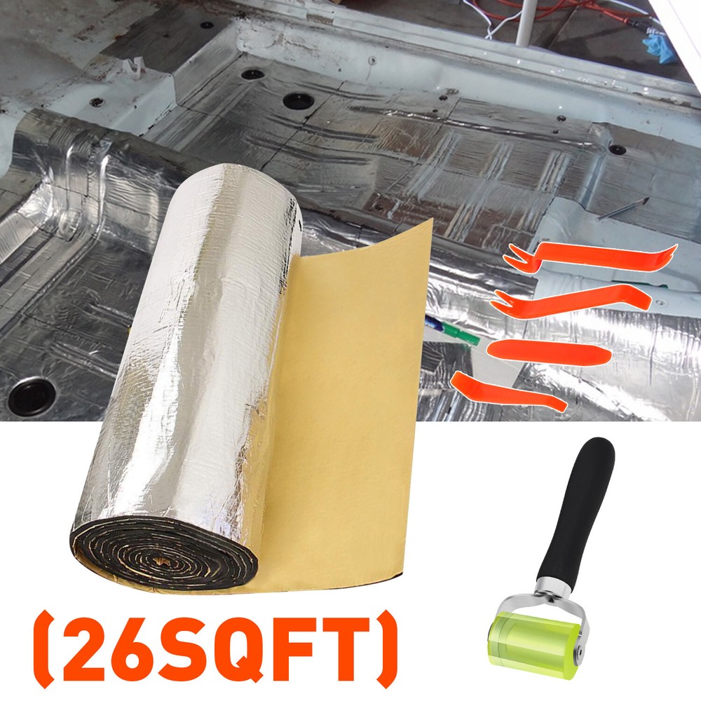 26sqft Car Sound Deadening mat Butyl Automotive Sound Deadener Noise 39″x 94″