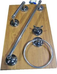 HOMEWERKS WORLDWIDE POGPODTV102 BayPointe Chrome Round Bath Board Display