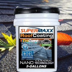 NANO ROOF COATING TRICURE TECHNOLOGY FOR ASPHALT SHINGLES FIBERGLASS- 5 GALLONS