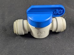 John Guest PPSV041212WP Push-fit Union Shutoff, 3/8″ OD Push To Connect 3 pack