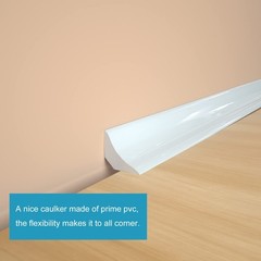Flexible Trim Caulk Strip 3/4″ Peel & Stick Molding Floor Tile Edge Countertop