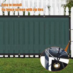 AYOHA 3′ x 16′ Privacy Fence Screen Fabric Mesh Shade Net Cover, Heavy Duty 1…